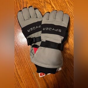 Spyder Women’s Ski Gloves, size Small, Sage and Black